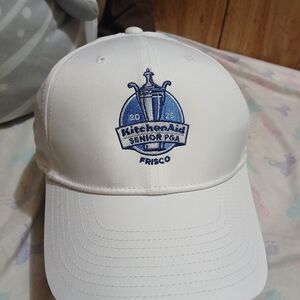 Nike White Cap with Blue Embroidery